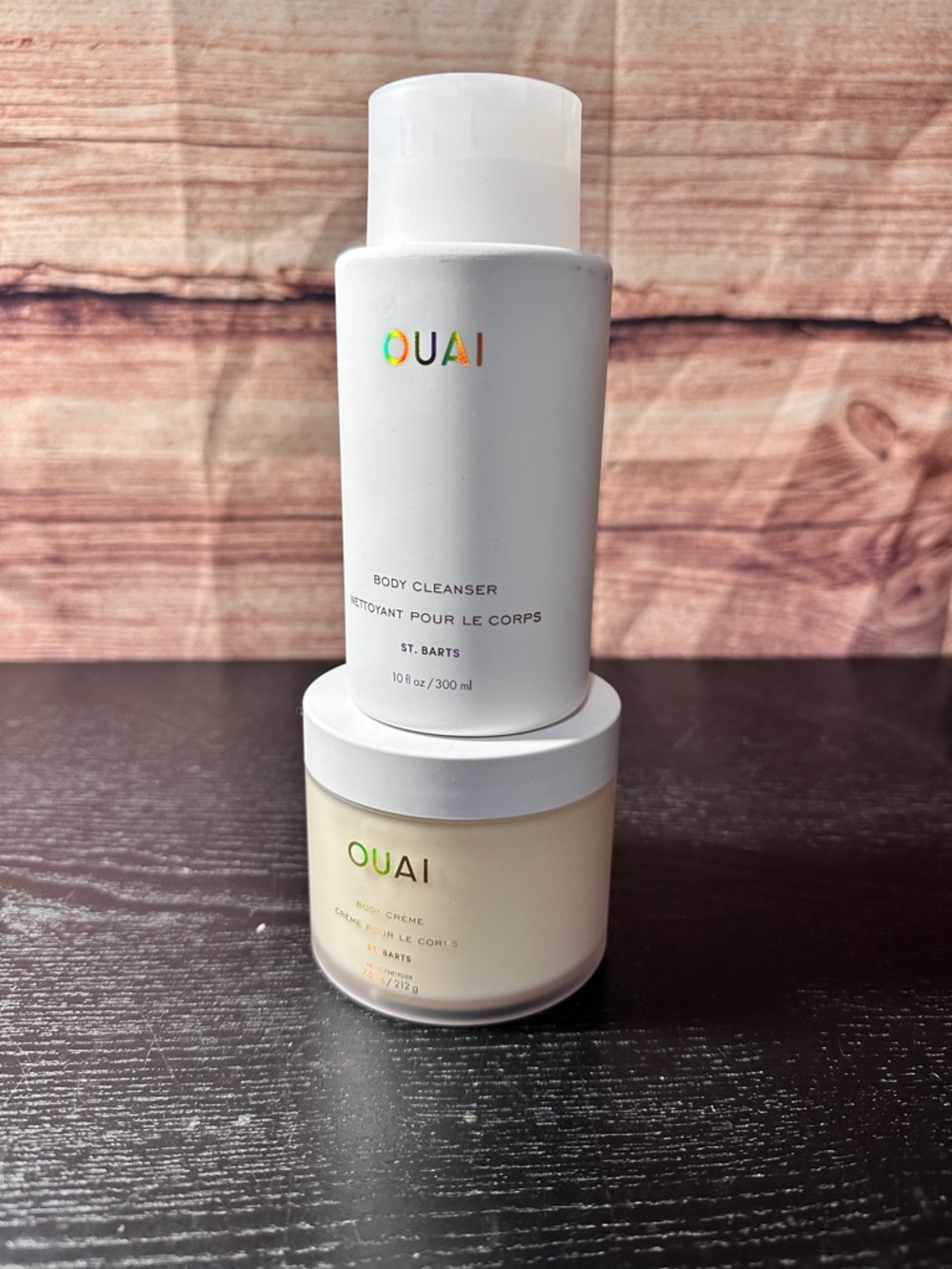 Ouai St. Barts Shower Gel Body Cleanser 10oz And Body Cream 7.5oz New